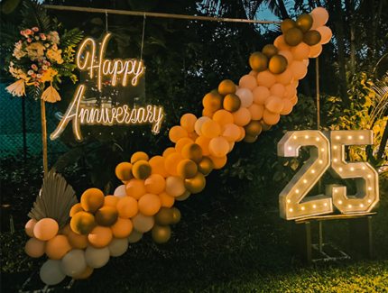 Dreamy Anniversary Themed Decor